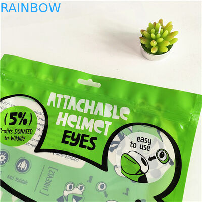 Sac d'emballage Mylar à trois côtés scellé, résistant aux fuites et respectueux de l'environnement, avec fermeture à glissière