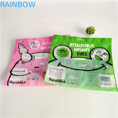 Sac d'emballage Mylar à trois côtés scellé, résistant aux fuites et respectueux de l'environnement, avec fermeture à glissière