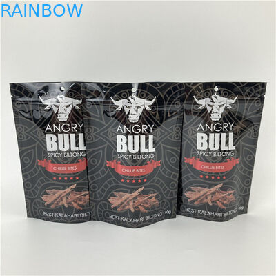 Sacoche debout étanche à fuite avec fermeture à glissière gravure/sacoche d'emballage imprimée numériquement