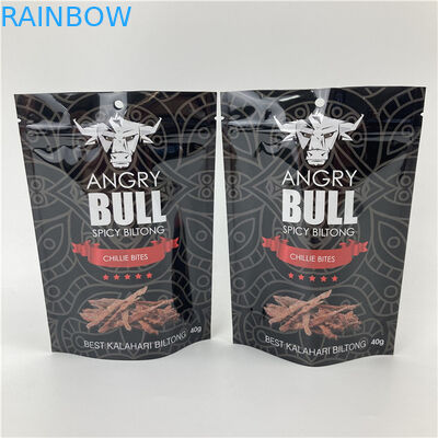 Sacoche debout étanche à fuite avec fermeture à glissière gravure/sacoche d'emballage imprimée numériquement