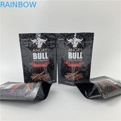 Sacoche debout étanche à fuite avec fermeture à glissière gravure/sacoche d'emballage imprimée numériquement