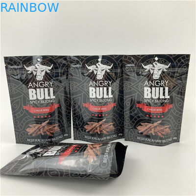 Sacoche debout étanche à fuite avec fermeture à glissière gravure/sacoche d'emballage imprimée numériquement