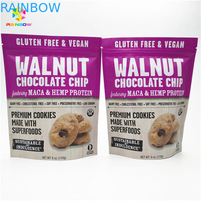 Matte Finish Impression colorée en papier d'aluminium Mylar Doypack avec taille et design personnalisés