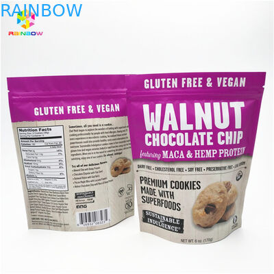 Matte Finish Impression colorée en papier d'aluminium Mylar Doypack avec taille et design personnalisés