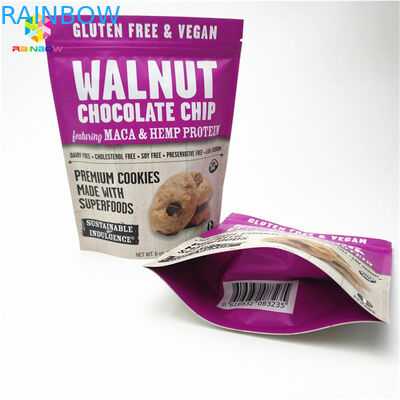 Matte Finish Impression colorée en papier d'aluminium Mylar Doypack avec taille et design personnalisés