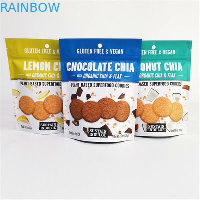 Logo personnalisé imprimé en feuille d'aluminium Mylar Doypack avec traitement de surface d'impression gravure