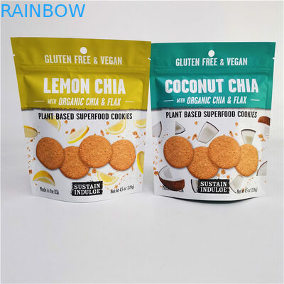 Logo personnalisé imprimé en feuille d'aluminium Mylar Doypack avec traitement de surface d'impression gravure