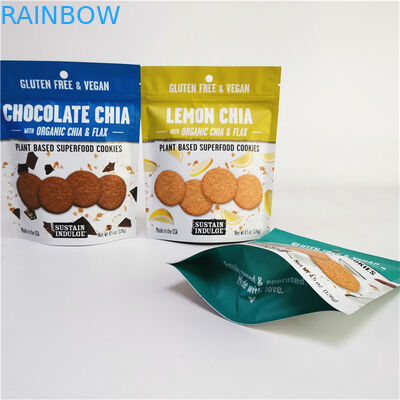 Logo personnalisé imprimé en feuille d'aluminium Mylar Doypack avec traitement de surface d'impression gravure