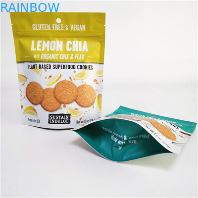 Logo personnalisé imprimé en feuille d'aluminium Mylar Doypack avec traitement de surface d'impression gravure