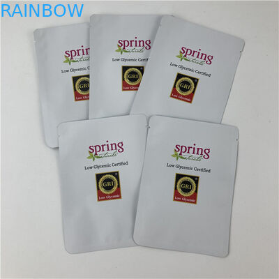 Sac d'emballage Mylar à trois côtés scellé à l'épreuve des fuites avec fermeture à glissière