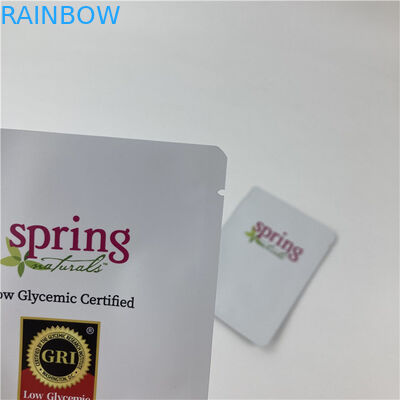 Sac d'emballage Mylar à trois côtés scellé à l'épreuve des fuites avec fermeture à glissière