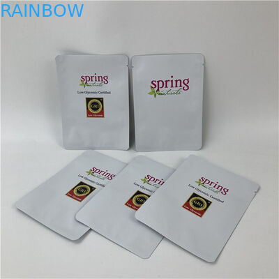 Sac d'emballage Mylar à trois côtés scellé à l'épreuve des fuites avec fermeture à glissière