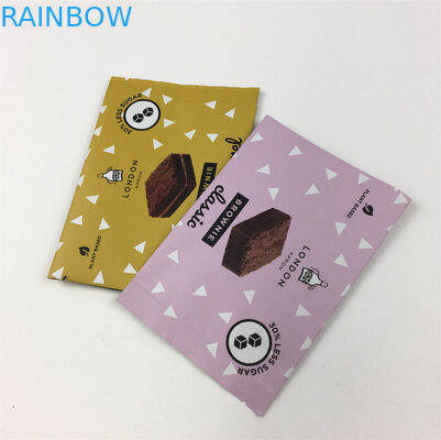 Résistant à l'humidité 200g Sacs à étanchéité à l'arrière Cookies Sacs à étanchéité au chocolat