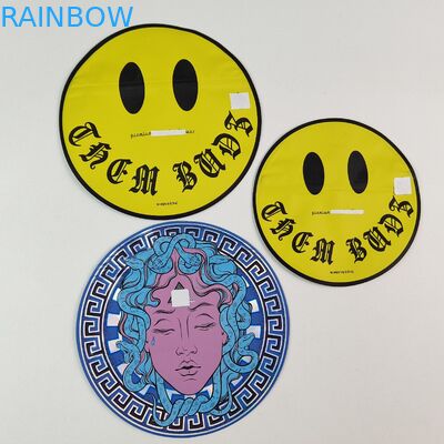 Sachets Mylar irréguliers 3.5g 7g avec fermeture éclair, impression intérieure, feuille d'aluminium, étanches aux odeurs, en plastique comestible