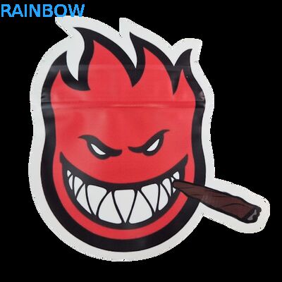 Cali comestible 3,5 g 7 g Mylar Ziplock Soft Touch Inodore à l' odeur en forme irrégulière de biscuits à découper emballage sac en plastique