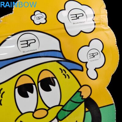 Cali comestible 3,5 g 7 g Mylar Ziplock Soft Touch Inodore à l' odeur en forme irrégulière de biscuits à découper emballage sac en plastique