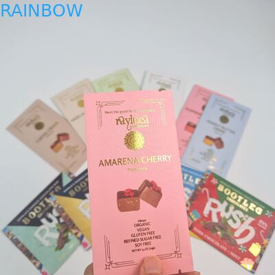 Sachet en feuille d'aluminium comestible Scellé au dos en Mylar plastique pour petits formats pour barres énergétiques, biscuits, snacks, bonbons, emballage