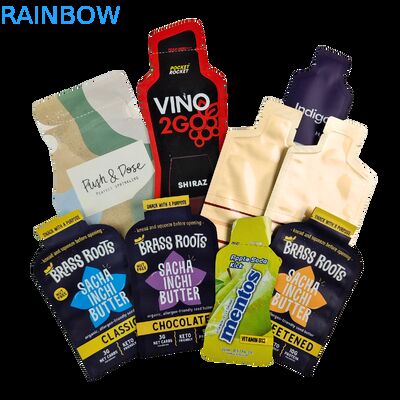 Impression numérique personnalisée, dorure à chaud, sac d'emballage en plastique, 5 ml, 10 ml, 30 ml, petit sachet d'échantillon, sachet personnalisé