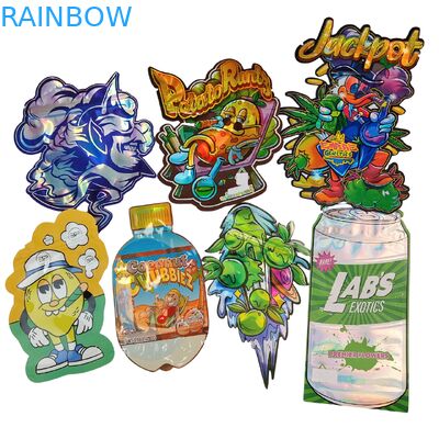 Sachets Mylar Doypack Découpés pour Cookies Cali 3.5g 7g 14g 28g, Qualité Alimentaire, Brillant/Mat, Hermétiques, Ziplock