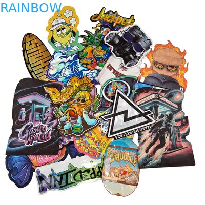 Logo personnalisé 3.5g 7g 14g Emballage alimentaire en plastique PE refermable Sac mylar à fermeture éclair en feuille d'aluminium résistant aux odeurs pour enfants Herbe Gummy