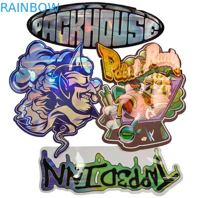 Sac en Mylar brillant découpé à la forme avec fermeture éclair pour produits comestibles, résistant aux odeurs, 3.5g, 7g, 14g, 28g, Gummies aux champignons, sac plastique imprimé sur mesure