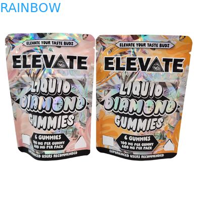 3.5g Mylar Bags Extrait de champignons gomme d'emballage Doypack Wtih Fermeture à glissière anti-odeur Stand up pouch