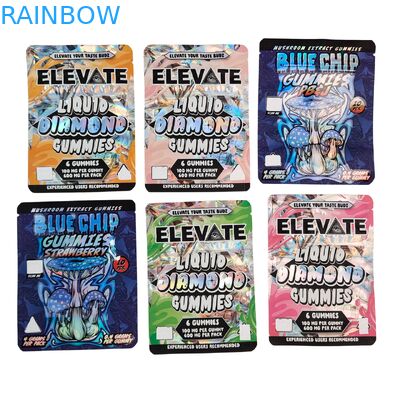 3.5g Mylar Bags Extrait de champignons gomme d'emballage Doypack Wtih Fermeture à glissière anti-odeur Stand up pouch