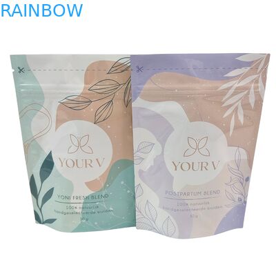 Sacs en Mylar biodégradables personnalisés pour sels de bain 4OZ 5OZ, pochettes stand-up