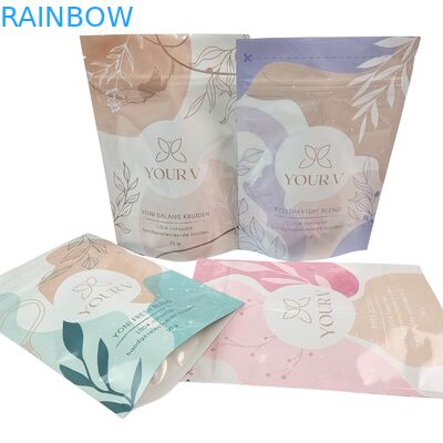 Sacs en Mylar biodégradables personnalisés pour sels de bain 4OZ 5OZ, pochettes stand-up