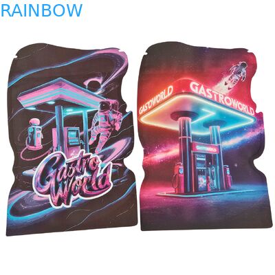 Sachets en Mylar découpés sur mesure 3.5g-28g avec fermeture éclair de sécurité enfant