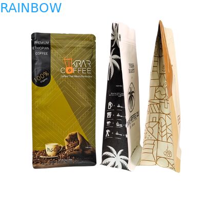 Sachet à café personnalisé avec fermeture éclair et valve