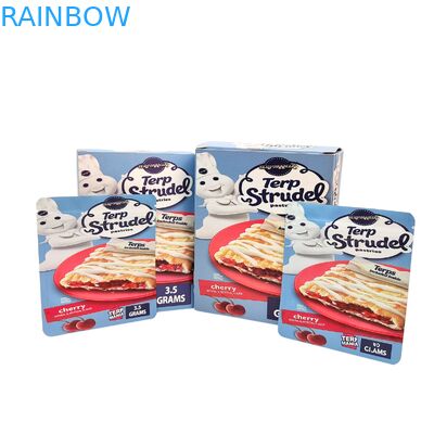 Sacs Mylar personnalisés 3.5g 7g 14g résistants aux odeurs avec boîtes