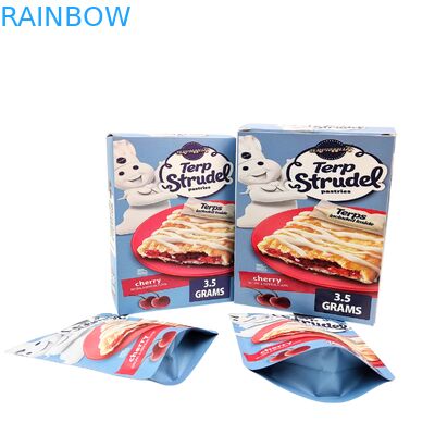 Sacs Mylar personnalisés 3.5g 7g 14g résistants aux odeurs avec boîtes