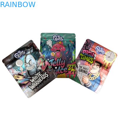 Sacs en Mylar refermables personnalisés 3.5g-28g pour l'emballage alimentaire