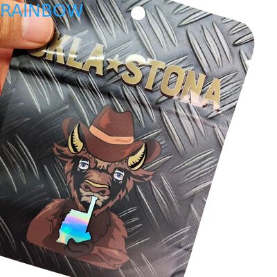 Sacs en Mylar refermables personnalisés 3.5g-28g pour l'emballage alimentaire