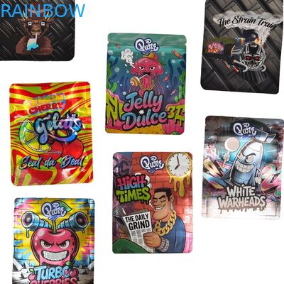 Sacs en Mylar refermables personnalisés 3.5g-28g pour l'emballage alimentaire