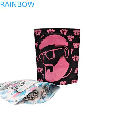 Sacs alimentaires Mylar imprimés sur mesure à l'odeur résistante à la fermeture de 3,5 à 28 g