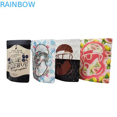 Sceaux thermiques réutilisables 3,5 g 1 oz Mylar sac fermeture à glissière Stand-up papier d'aluminium à l'odorat Cali stockage alimentaire Mylar sacs sur mesure imprimé