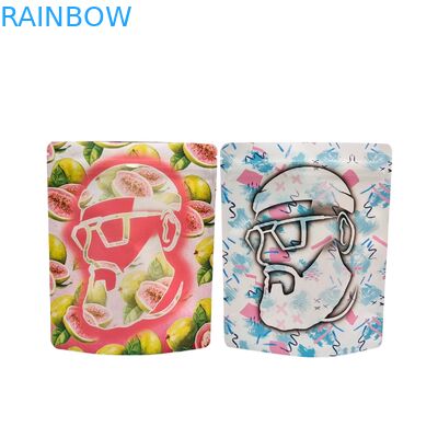 Sceaux thermiques réutilisables 3,5 g 1 oz Mylar sac fermeture à glissière Stand-up papier d'aluminium à l'odorat Cali stockage alimentaire Mylar sacs sur mesure imprimé