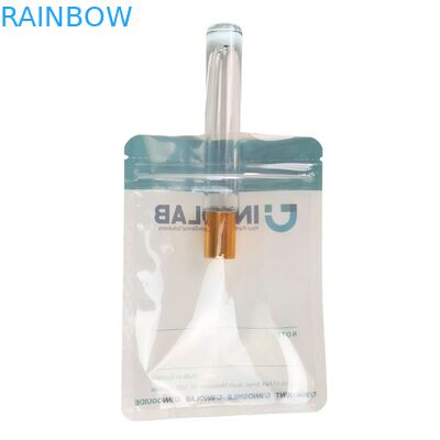 Sac à fermeture à glissière blanche personnalisable pour les soins dentaires, aligneurs clairs, emballage à l'un des côtés, étanche avec étanchéité thermique et alignement du logo