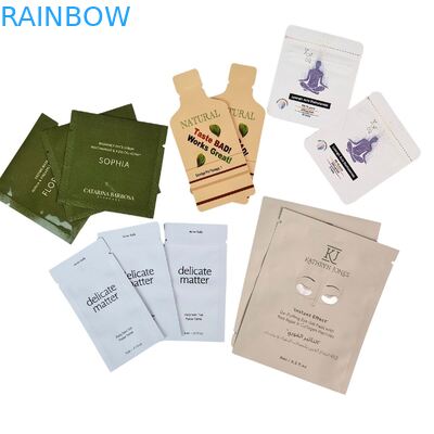 Lotion cosmétique Shampooing Soin de la peau Échantillon Sachet Emballage Mini Sac Échantillon Emballage plastique Crème Masque en feuille Sachets d'échantillons