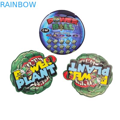 Sachet en mylar holographique résistant aux enfants à scellage sur 3 côtés, emballage en papier d'aluminium pour collations