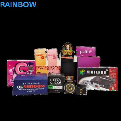 Boîte de papier kraft pliable personnalisée avec carton de 350 g pour affichage au comptoir de vente au détail