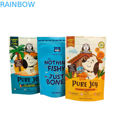 Sachet refermable écologique et réutilisable, épaisseur 50-200 microns, pour l'emballage d'aliments pour animaux