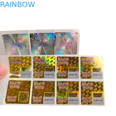 Autocollant en vinyle PVC adhésif, étanche, UV, hologramme, imprimé, logo personnalisé, étiquettes d'emballage pour papier de scrapbooking
