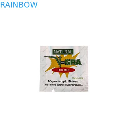 Sachet zippé en plastique thermoscellable de qualité alimentaire avec tailles personnalisées pour pilules, comprimés et gélules médicamenteuses