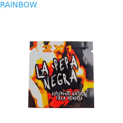 Sachet zippé en plastique thermoscellable de qualité alimentaire avec tailles personnalisées pour pilules, comprimés et gélules médicamenteuses