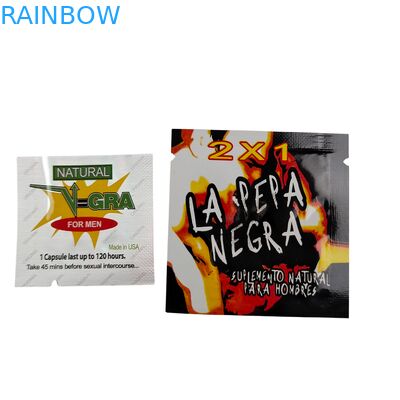 Sachet zippé en plastique thermoscellable de qualité alimentaire avec tailles personnalisées pour pilules, comprimés et gélules médicamenteuses