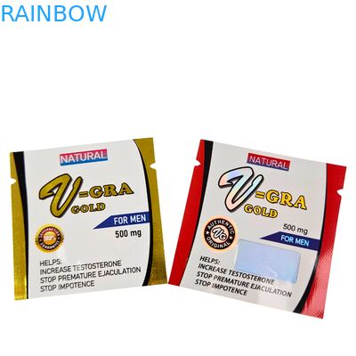 Sachet zippé en plastique thermoscellable de qualité alimentaire avec tailles personnalisées pour pilules, comprimés et gélules médicamenteuses