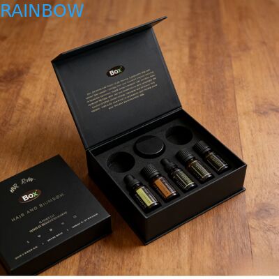 Vente en gros de dossiers cosmétiques personnalisés de luxe Magnétique cadeau EVA mousse Insérer Mat Lamination Matériau biodégradable pour l'artisanat du parfum